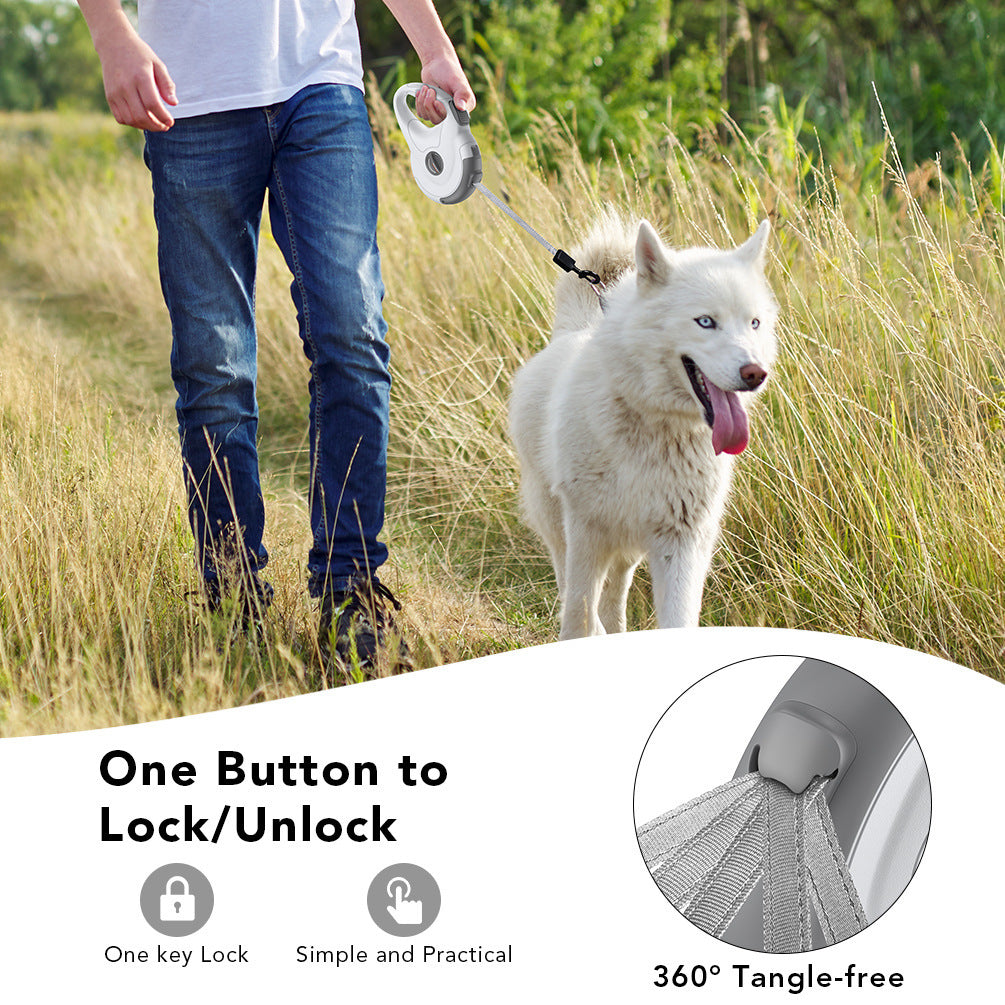 Reflective Retractable Dog Leash – Durable Walking Lead with Traction Control - Best Dog Bargains