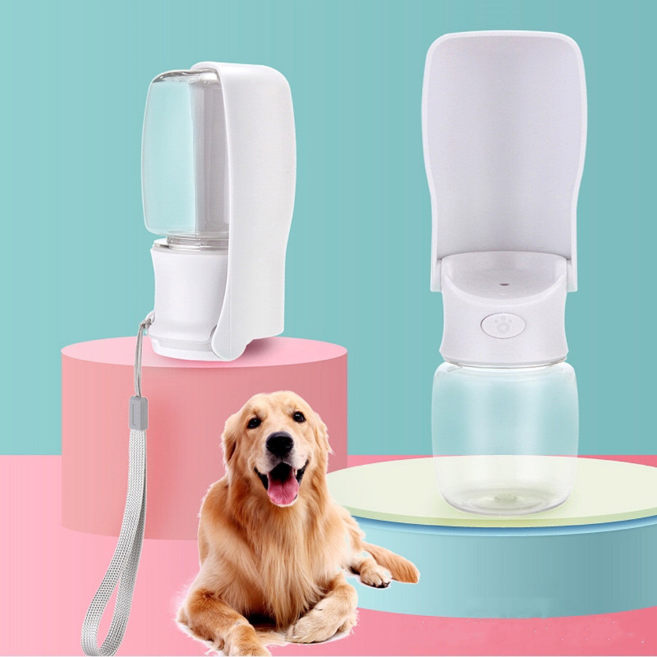 Portable Dog Water Bottle – Foldable Dispenser for Hydration On-the-Go - Best Dog Bargains
