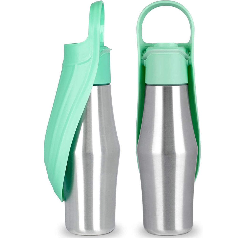 Portable Water Bottle – Soft Silicone Leaf Design for Outdoor Adventures - Best Dog Bargains
