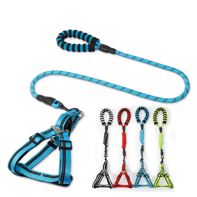 Chest Harness with Leash – Secure Strap and Traction Rope Set - Best Dog Bargains