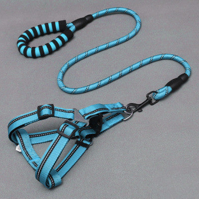 Chest Harness with Leash – Secure Strap and Traction Rope Set - Best Dog Bargains