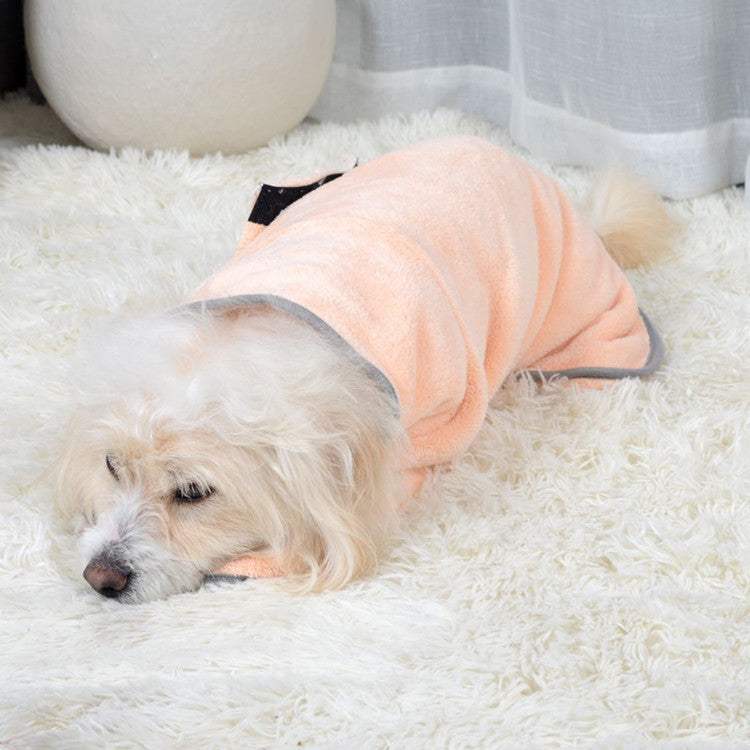 Quick-Drying Super Absorbent Microfiber Dog Bathrobe - Best Dog Bargains