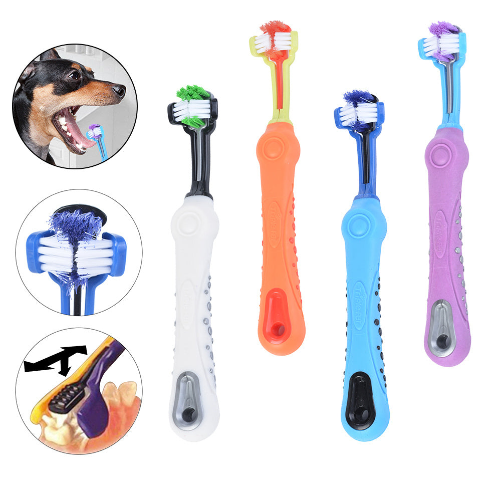 Three-Sided Dog Toothbrush – Effective Teeth Care! - Best Dog Bargains