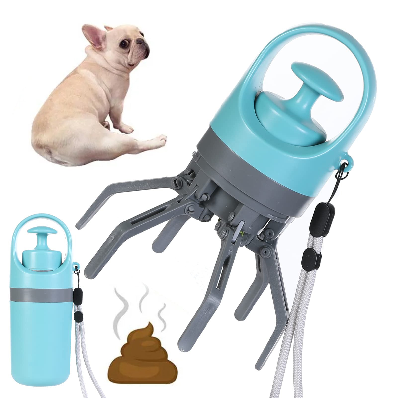 Portable Lightweight Dog Pooper Scooper With Built-in Poop Bag Dispenser - Best Dog Bargains