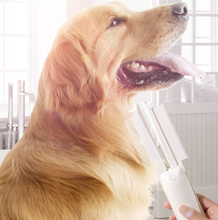 Pet Grooming & Hair Removal Brush – Massage Tool for Shedding Control - Best Dog Bargains