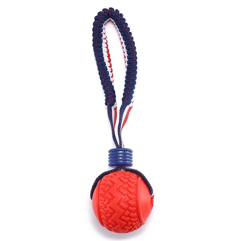Interactive Teething Toy Ball With Rope for Training Fun - Best Dog Bargains