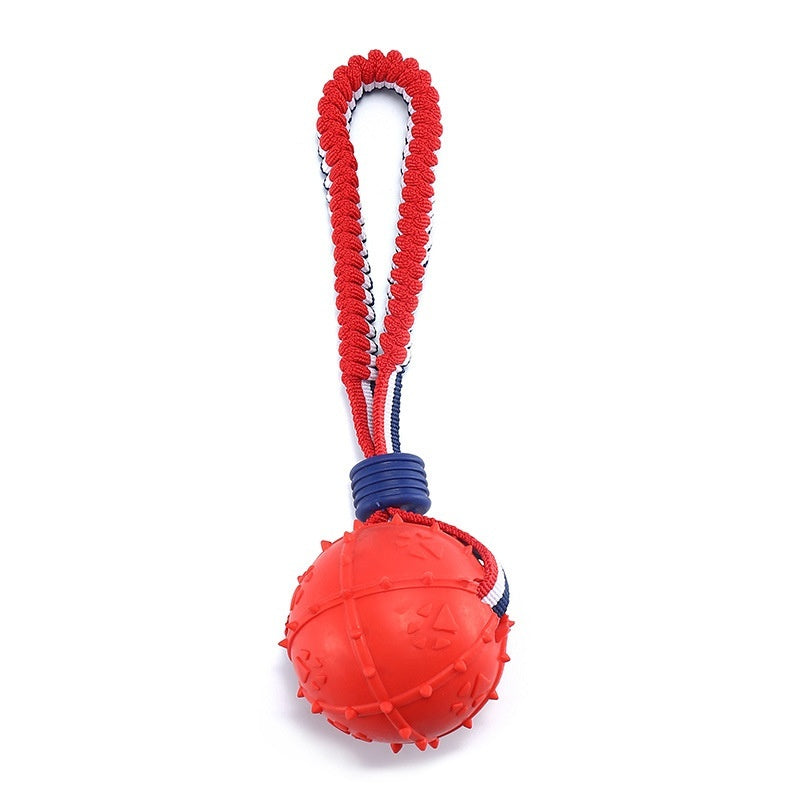 Interactive Teething Toy Ball With Rope for Training Fun - Best Dog Bargains