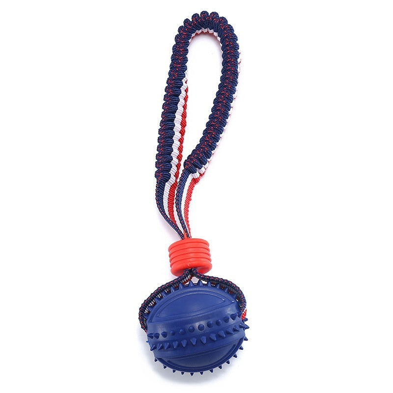 Interactive Teething Toy Ball With Rope for Training Fun - Best Dog Bargains