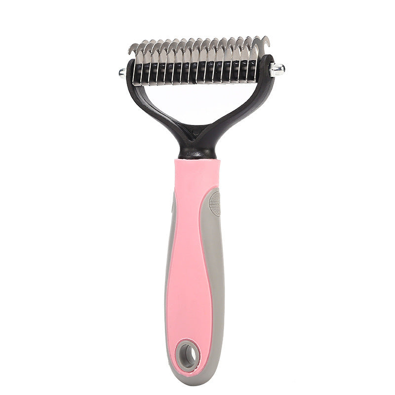 Double-Sided Pet Brush – Grooming & Dematting Shedding Tool - Best Dog Bargains
