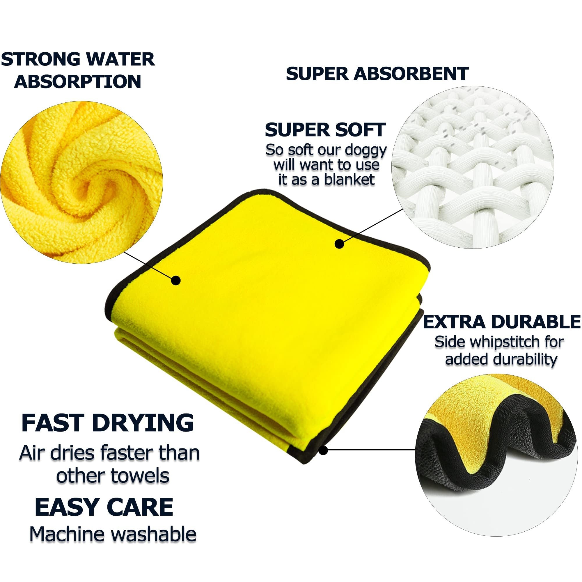 Quick-Drying Microfiber Super Absorbent Bath Towel for Ultimate Comfort! - Best Dog Bargains
