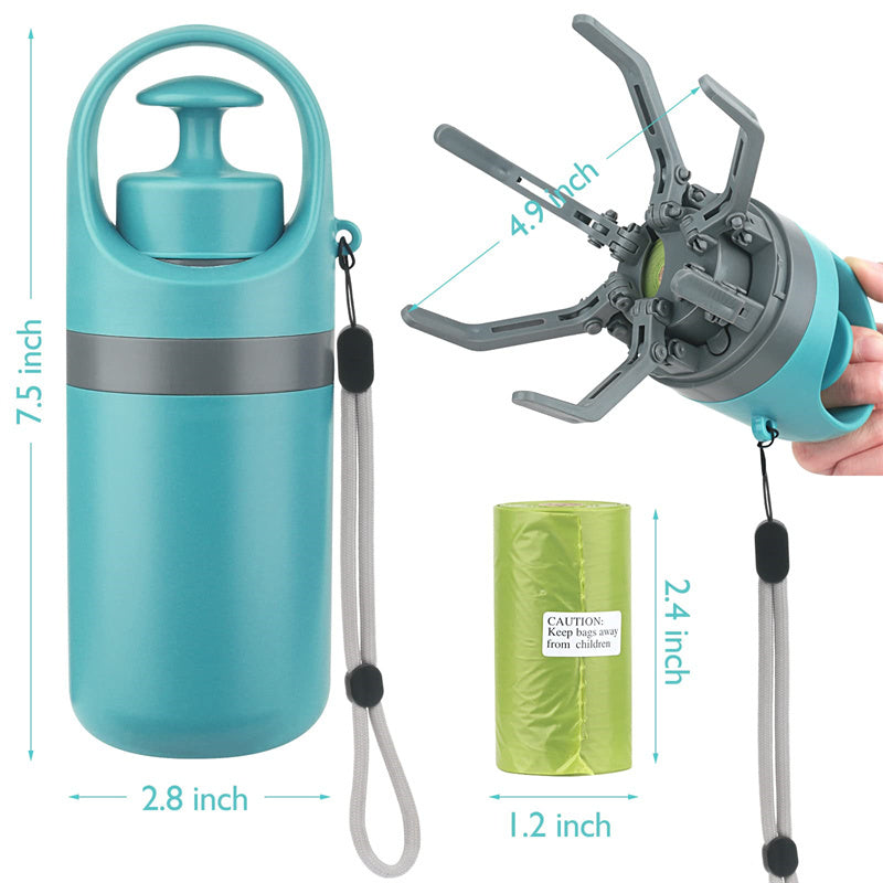 Portable Lightweight Dog Pooper Scooper With Built-in Poop Bag Dispenser - Best Dog Bargains