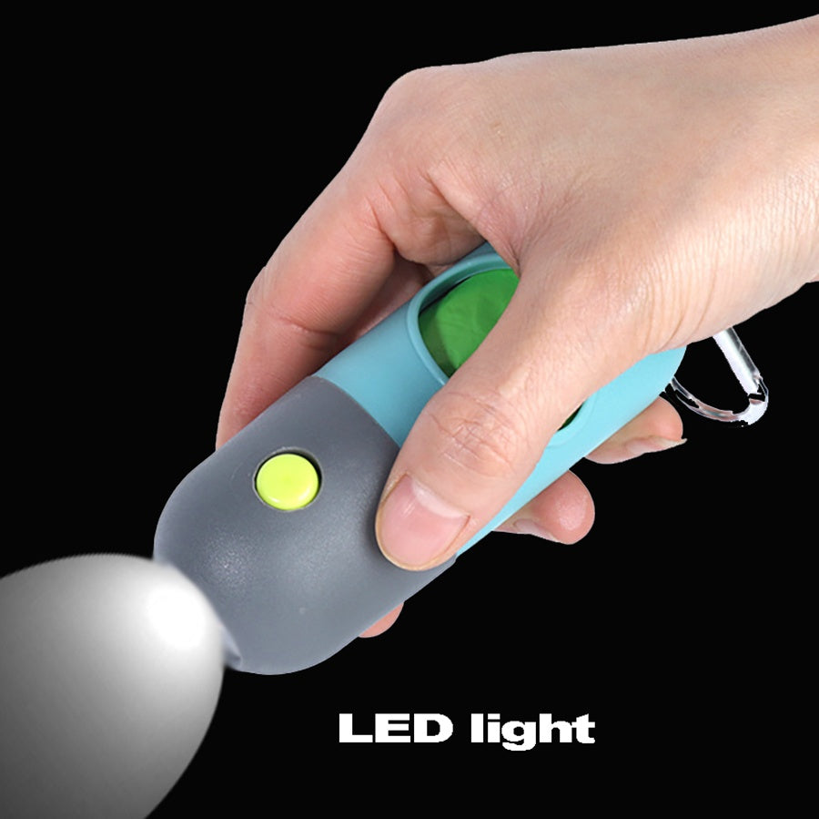 Portable LED Pet Waste Bag Dispenser - Best Dog Bargains