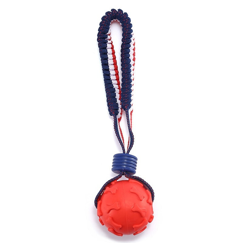 Interactive Teething Toy Ball With Rope for Training Fun - Best Dog Bargains