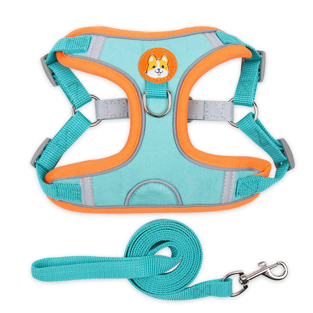 Reflective Soft Mesh Dog Harness with Leash - Best Dog Bargains