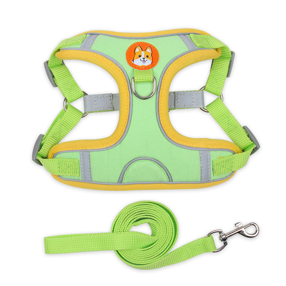Reflective Soft Mesh Dog Harness with Leash - Best Dog Bargains
