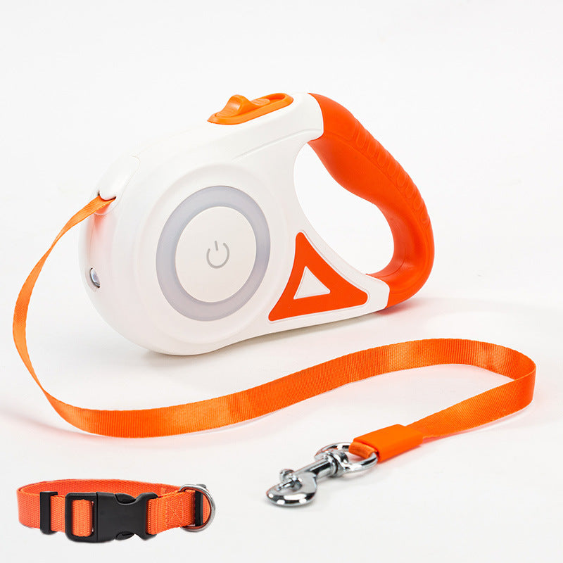 Adventure-ready dog leash with spotlight for ultimate nighttime safety! - Pawsome Haven Pet Store